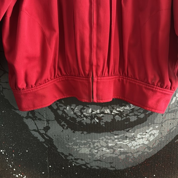 80s Yves Saint Laurent YSL RIVE GAUCHE RUNWAY PUFFY ZIPPERED BLOUSON JACKET COAT - Picture 8 of 10